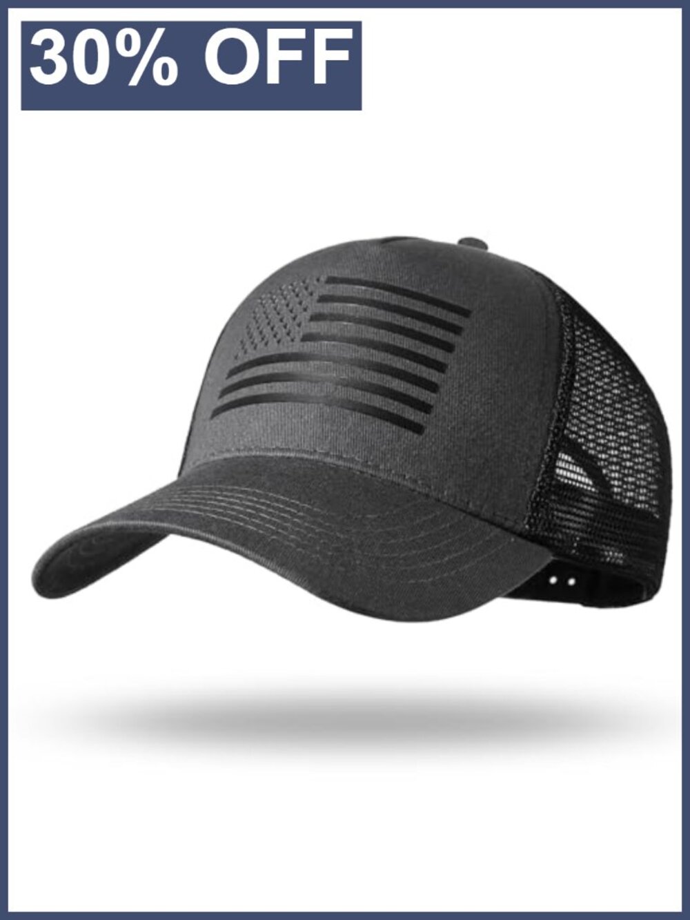 American Flag Trucker Hat Snapback Baseball Cap Breathable Mesh Adjustable Fit